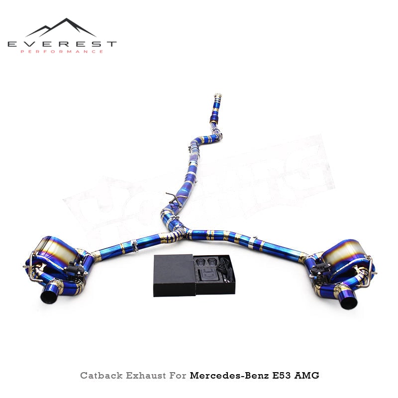 Muffler Exhaust Pipes for Mercedes-Benz E53 AMG W213/C238 3.0T 2019-2023 Titanium Valvetronic Catback