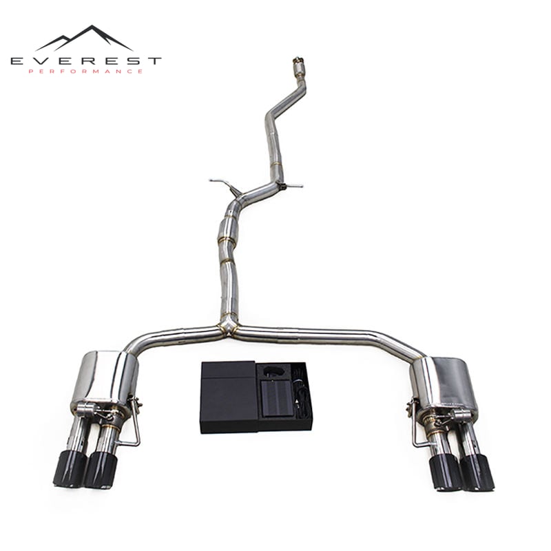 Valve Muffler Exhaust Pipes for AUDI A4/A5 B8/B9 2.0T 2016-2022 Stainless Steel Exhaust Pipe
