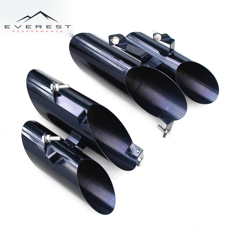Sport Exhaust Parts for Lamborghini Huracan LP580 2014-2019 Black Rear Tail Dual Exhaust Muffler Tip Pipes Trim