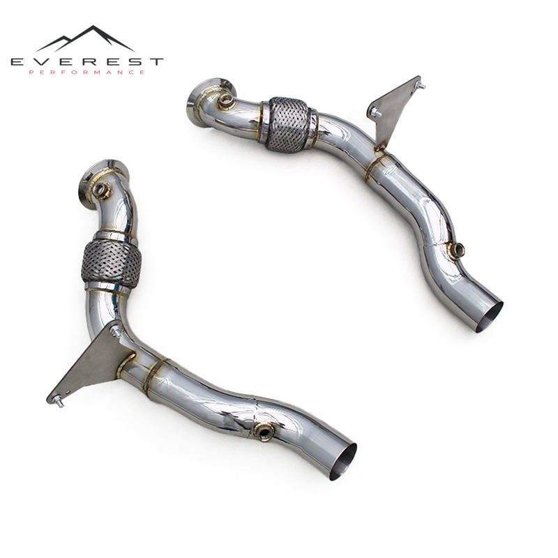Stainless Steel Free Flow Exhaust Downpipe Car Exhaust System for Ferrari 488 3.9T V8 2015-2019