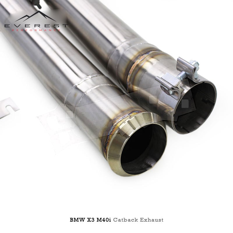 SS304L Exhaust Pipe System for BMW X3/X4 M40i G01 3.0T 2016-2023 Racing Valvetronic Catback Exhaust