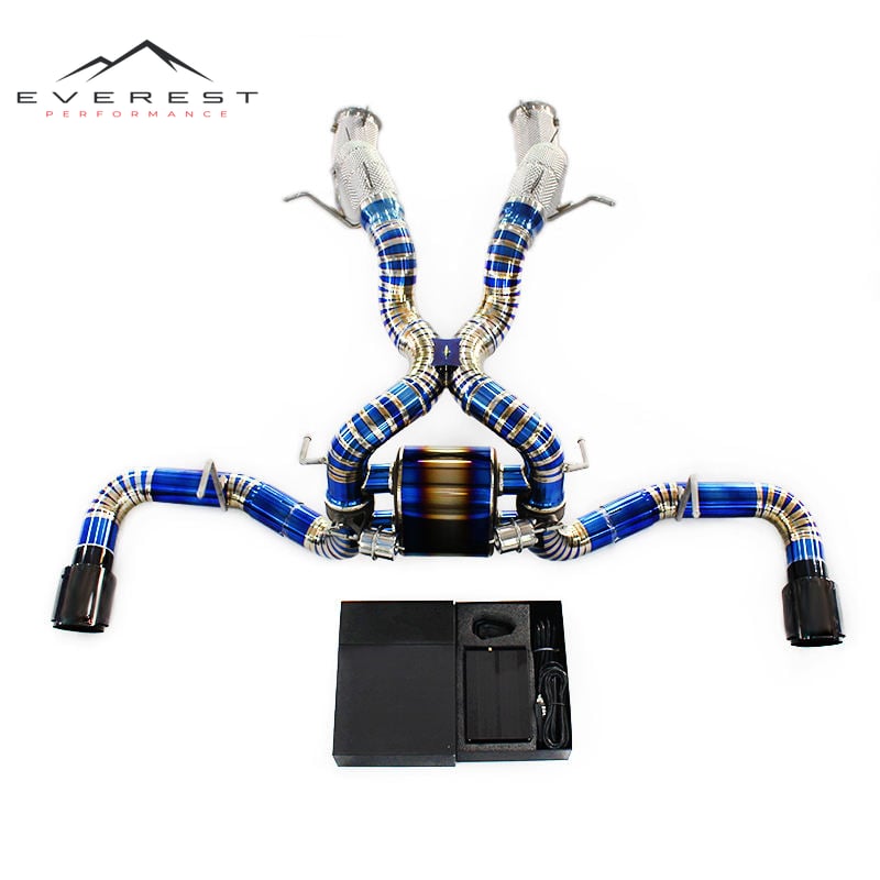 Full Exhaust for McLaren 570S 3.8T 2015-2019+ Titanium Exhaust Pipe Muffler with Valve Control System