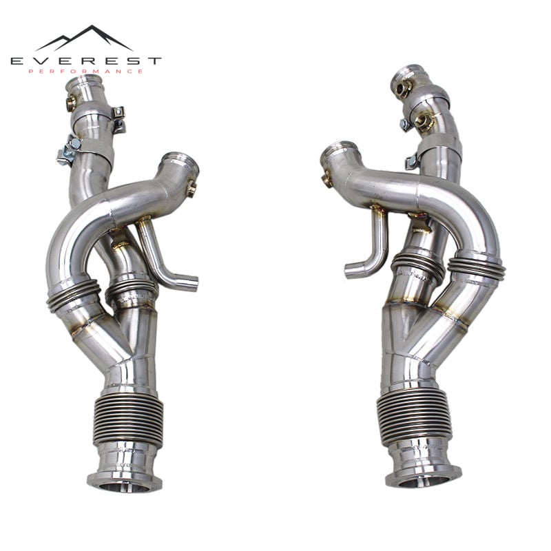 Turbo Exhaust Downpipe for Lamborghini Revuelto V12 6.5L 2023-2025 Stainless Steel Exhaust Pipe