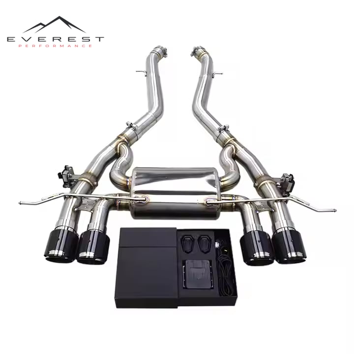 Valvetronic Mufler Rear Section for BMW M3/M4 G80/G82 S58 3.0T 2021-2023 Axle Back Pipe Performance Sport Exhaust System