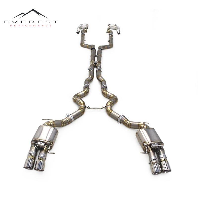 Custom Exhaust System for BMW BMW M5 F10/F15 4.4TT 2012-2016 Muffler Sport Valved Exhaust Catted Downpipe Titanium Catback