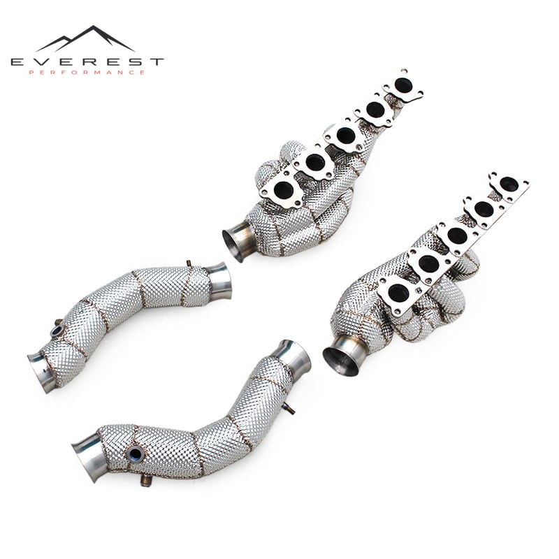 SS304 Exhaust Manifold for Lamborghini Gallardo 5.0L 2004-2007 With Heat Shield 5 to 1 Manifold