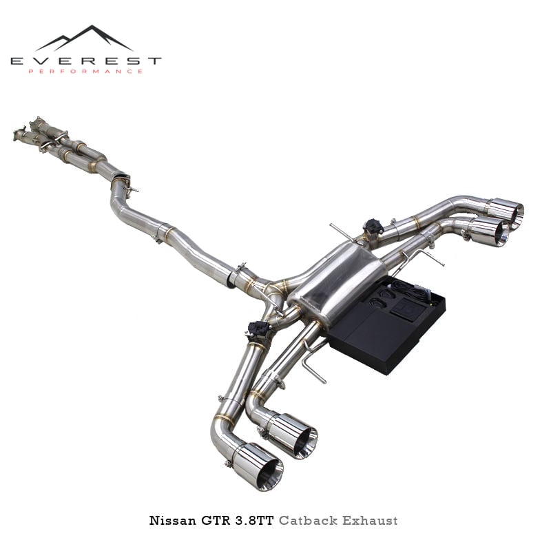 SS304L Y-Pipe Exhaust for Nissan GTR/GT-R R35 3.8TT 2008-2023 High-quality Electronic Valve Full-section Exhaust