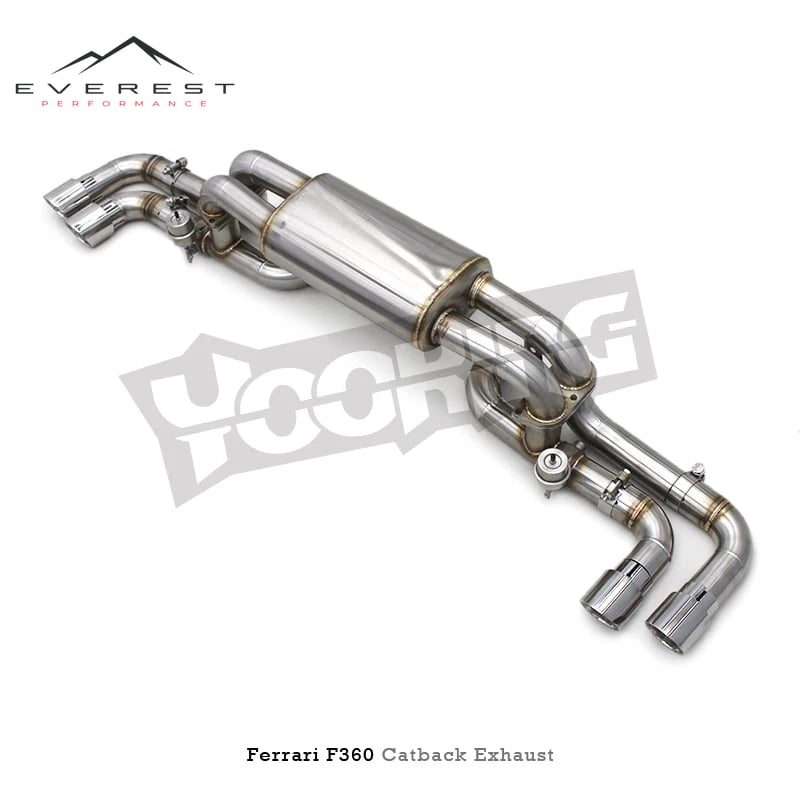 Escape Back Muffler Exhaust for Ferrari 360/F360 3.6L Modena/Spider 2003-2005 Stainless Steel Catback Pipes