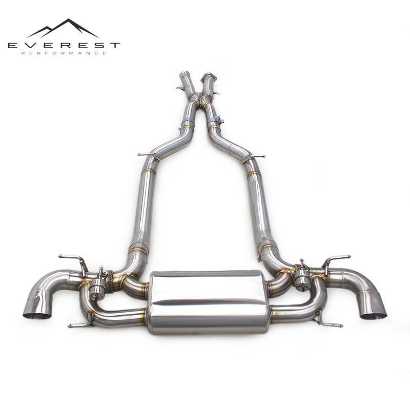 Custom Catback Exhaust for Mercedes-Benz SLS AMG C197 6.2L 2011+ X Pipe Stainless Steel Pipe Valved Muffler Exhaust System