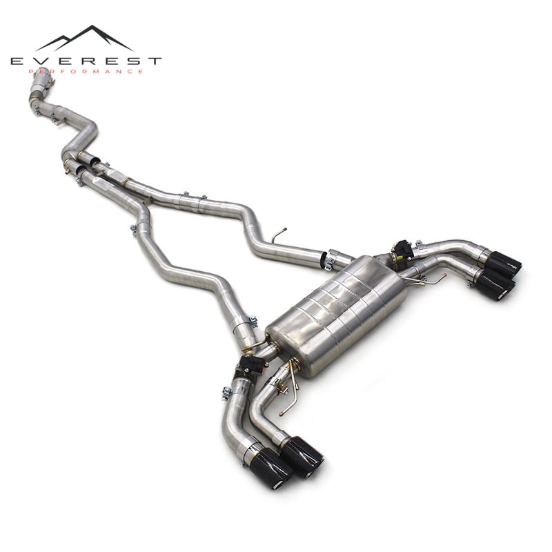 High Performance Full Exhaust System for BMW M240/M240i B58 3.0T 2017-2023 Heat Shield Downpipe Stainless Steel Valvetronic Catback