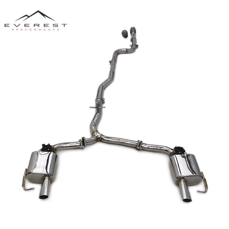 Performance Valvetronic Catback Exhaust System for Mercedes-Benz C250/C300 W205 2.0T 2015-2022 Stainless Steel Muffler Cat Back