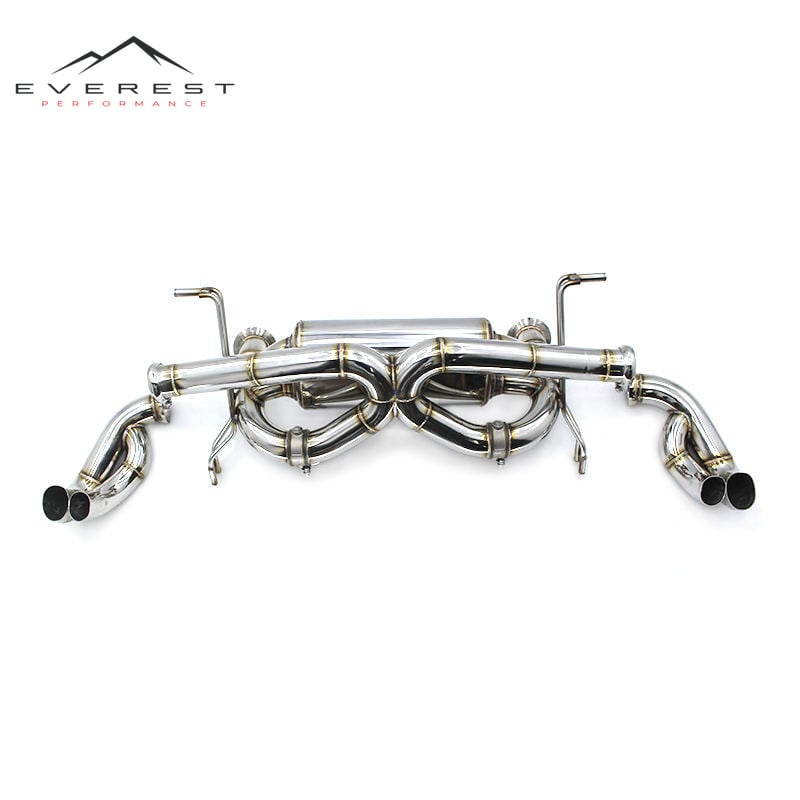 Car Exhaust Catback Muffler for for Audi R8 V8 4.2L 304 Stainless Steel Pipes High Performance Automobile Exhaust Catback