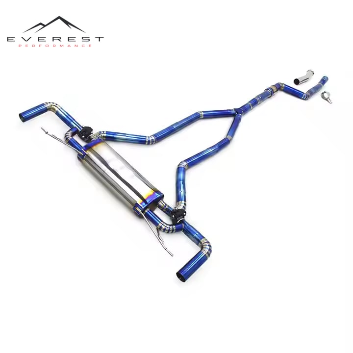 Titanium Catback for BMW X5/X6 B58 3.0T G05/G06 2019-2023 Muffler Valvetronic Single Straight Exhaust Pipes