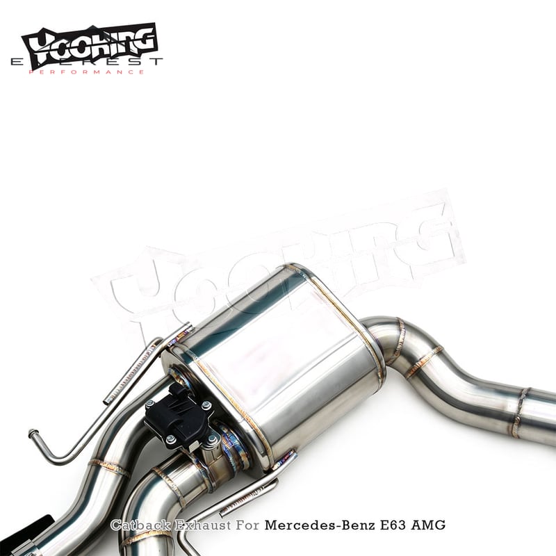 Catback Exhaust with Z Pipe for Mercedes-Benz E63/E63S W212 6.2L AMG 2007-2016 Stainless Steel Exhaust Pipe Valve Muffler