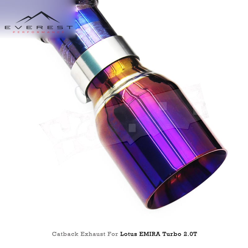 Titanium Valvetronic Catback Exhaust Pipes for Lotus EMIRA 2021-2022 Axle Back Exhaust Muffler Pipe With Valved Systems