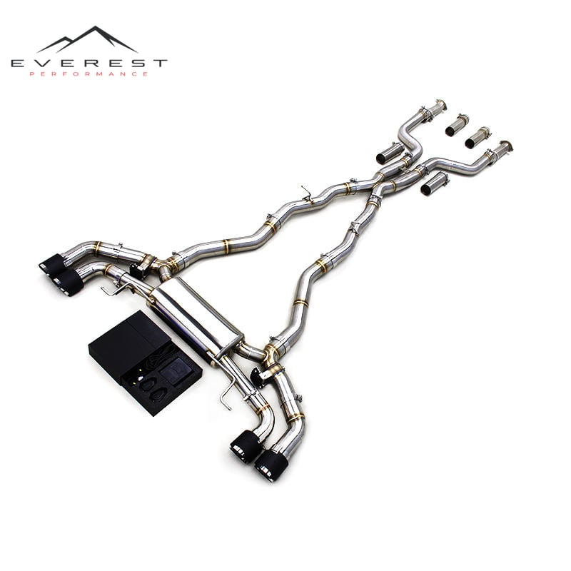 Custom Valved Sport Catback Muffler for BMW M8 F91/F92/F93 LCI 4.4T 2019-2024 Stainless Steel X Pipe Race Car Exhaust System