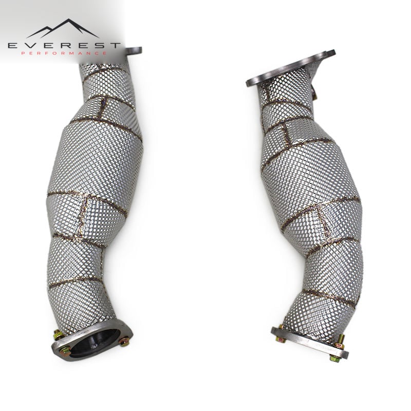 Exhaust Pipe System for Nissan GTR/GT-R 3.8TT 2008-2023 Stainless Steel Exhaust Headers with Heat Shield 100/200/300Cell