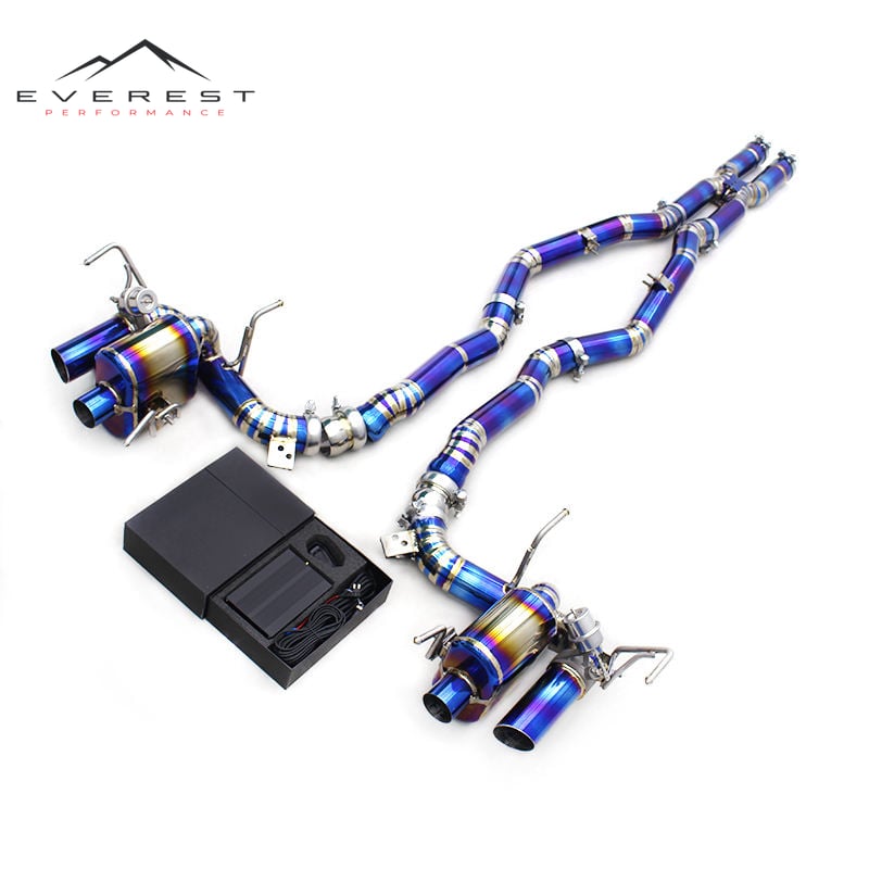 Custom Titanium X Pipe Catback for Ferrari F12 Berlinetta 6.3L V12 2013+ Lightweight Sport Car Valve Exhaust System with Control