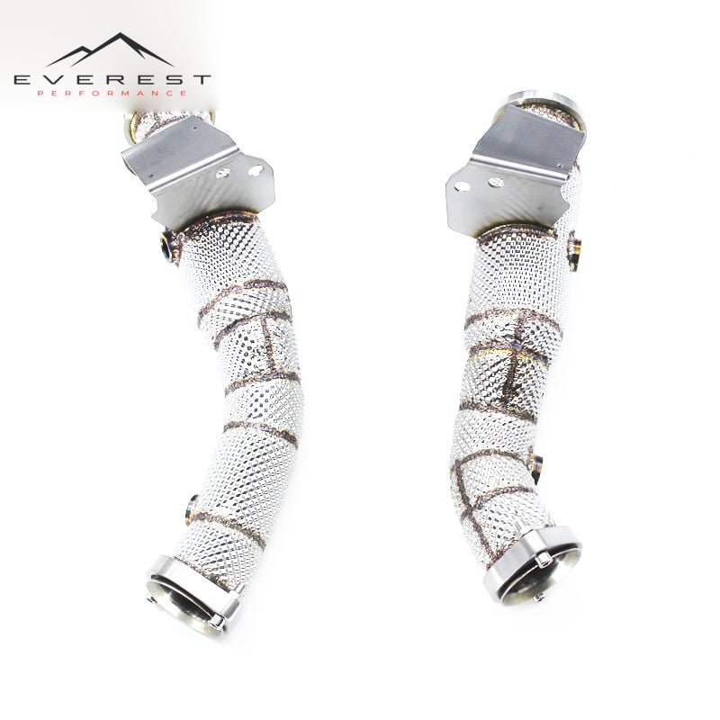 Race Downpipe Set Formercedes Benz C43 C400 C450 E43 E400 E450 with M276 Engine Stainless Steel Exhaust Pipe System
