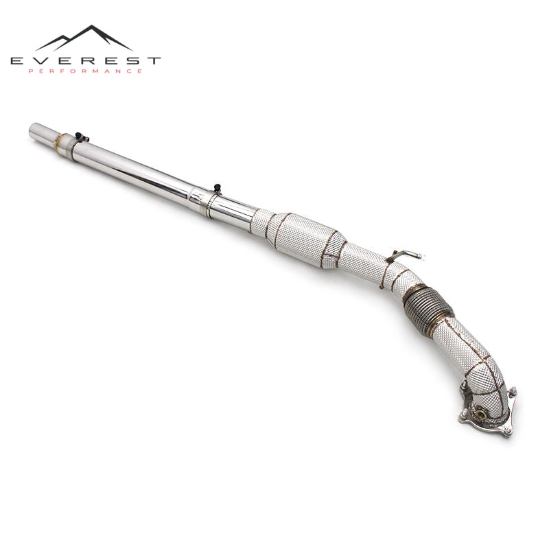 Racing Car Exhaust System for VW GOLF V/5 GTI 2004-2009 Exhaust Heat Shield Stainless Steel Exhaust Downpipe