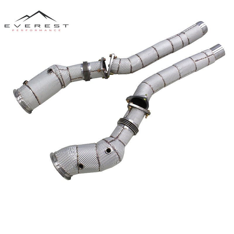 SUS304 Heat Shield Catted Downpipe Front Pipe for Aston Martin DB11/Vantage/DBS V12 5.2T 2017-2024 Sport Car Exhaust System