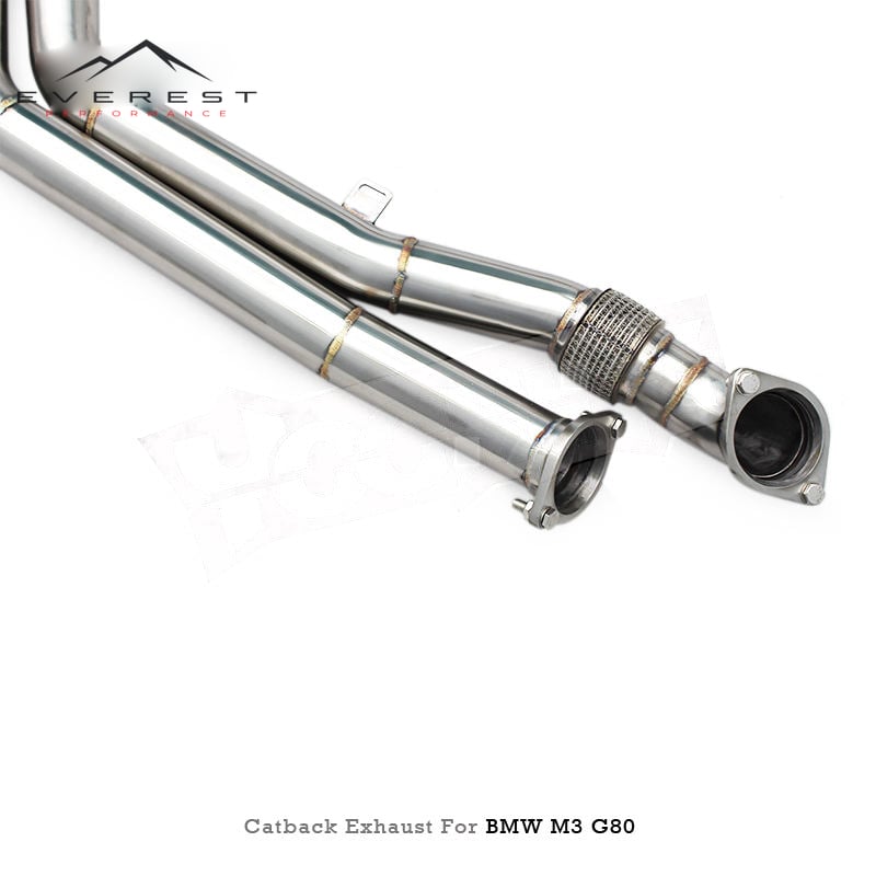 SUS304 Exhaust for BMW M2 M3 M4 G87 G80 G82 3.0T S58 2021-2026 Equal Length Midpipe Catback Muffler with Z Pipe