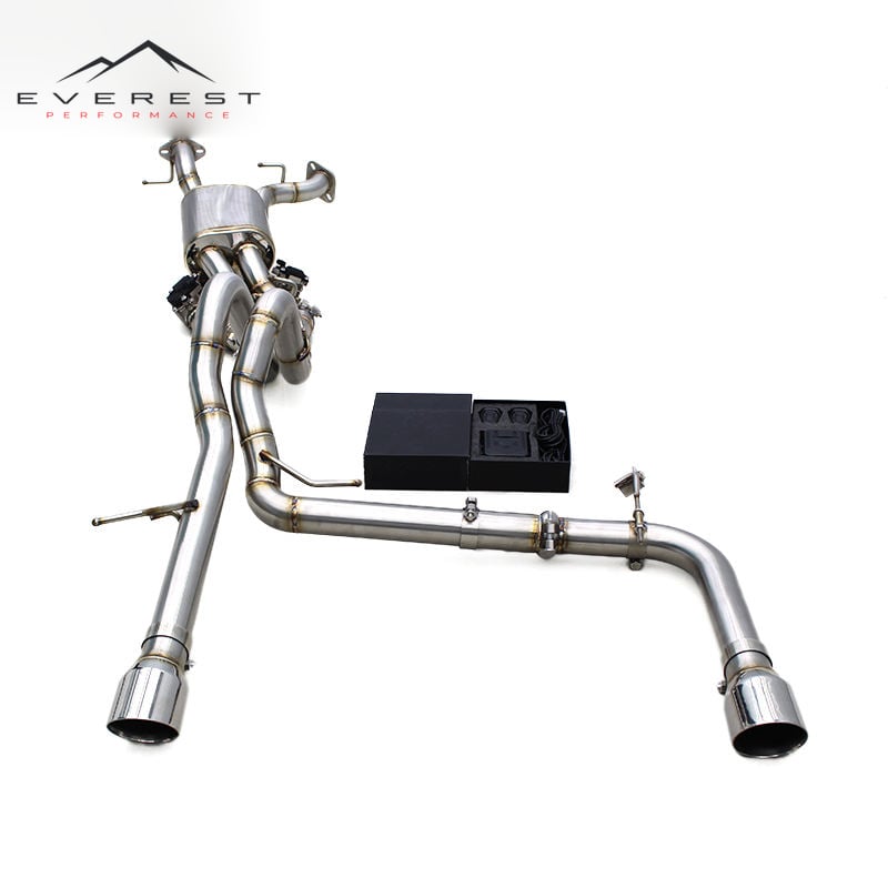 Custom Valved Sport Exhaust System for Ford Bronco V6 3.0T 2024-2025 Stainless Steel Pipes Muffler Catback With Chrome Tips
