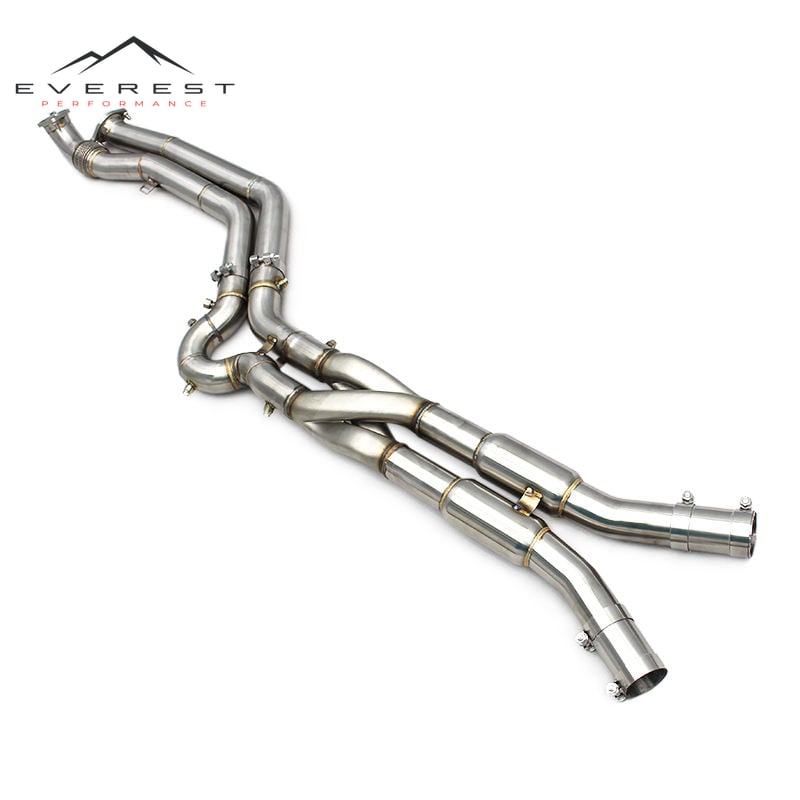 Equal-length with Z-Pipe for BMW M2/M3/M4 G80/G82/G87/G8X 3.0T 2021-2024 SUS304 Pipes with Resonators Exhaust System
