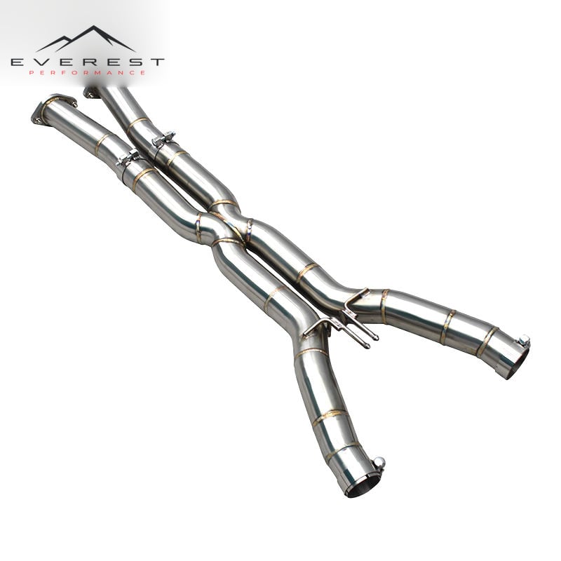 Stainless Steel X Mid Pipes for Chevrolet Corvette C7 V8 6.2L 2014-2019 Equal Length Exhaust System