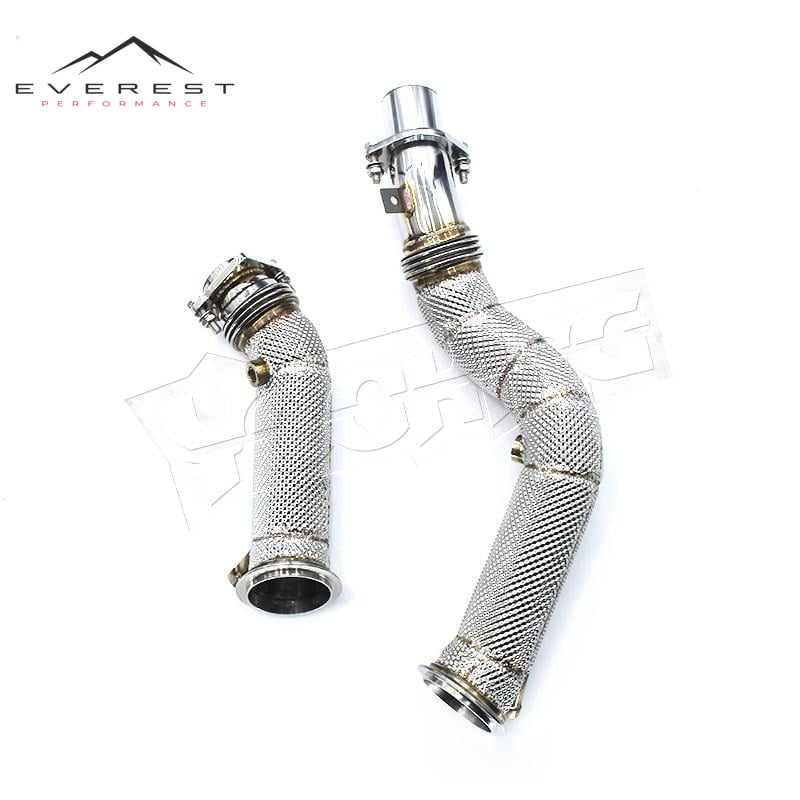 SS304 Exhaust Downpipe for BMW M2C/M2 Competition F87 3.0T 2023 With Heat Shield Straight Front Tube