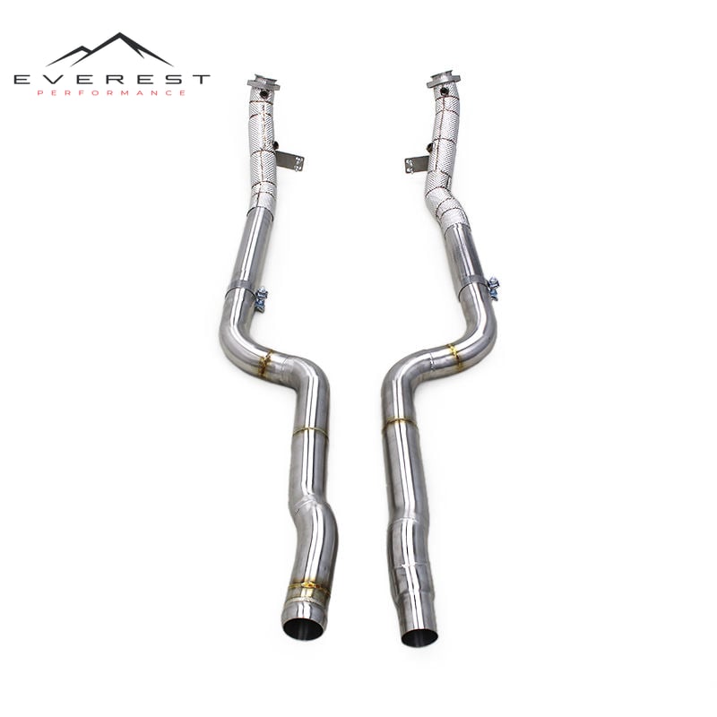 Custom Exhaust Header Downpipe for Mercedes-Benz CLS550 4.7 2012-2016 Exhaust Stainless Steel Pipes Muffler Exhaust System