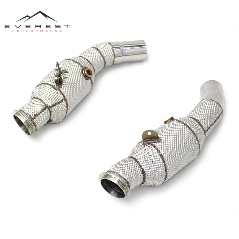 High-Flow Performance Exhaust System for ALFA ROMEO Giulia Quadrifoglio 2016-2018 Catted Downpipe Escape 304 Stainless Steel