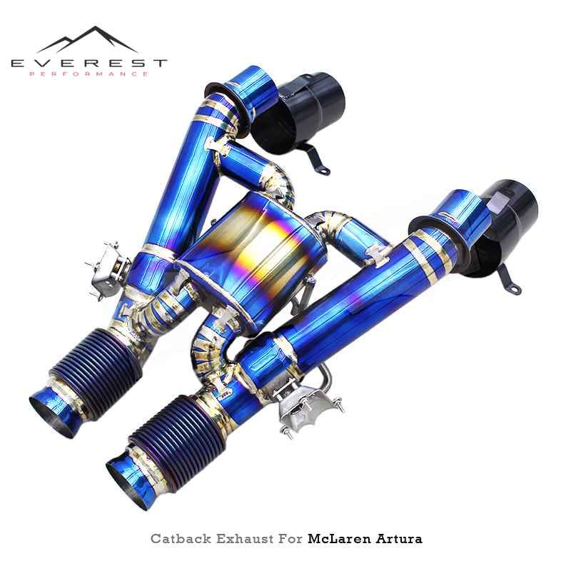 Sport Car Catback Exhaust System for Mclaren Artura Spider 3.0T 2023-2025 Lightweight Titanium Pipes Muffler