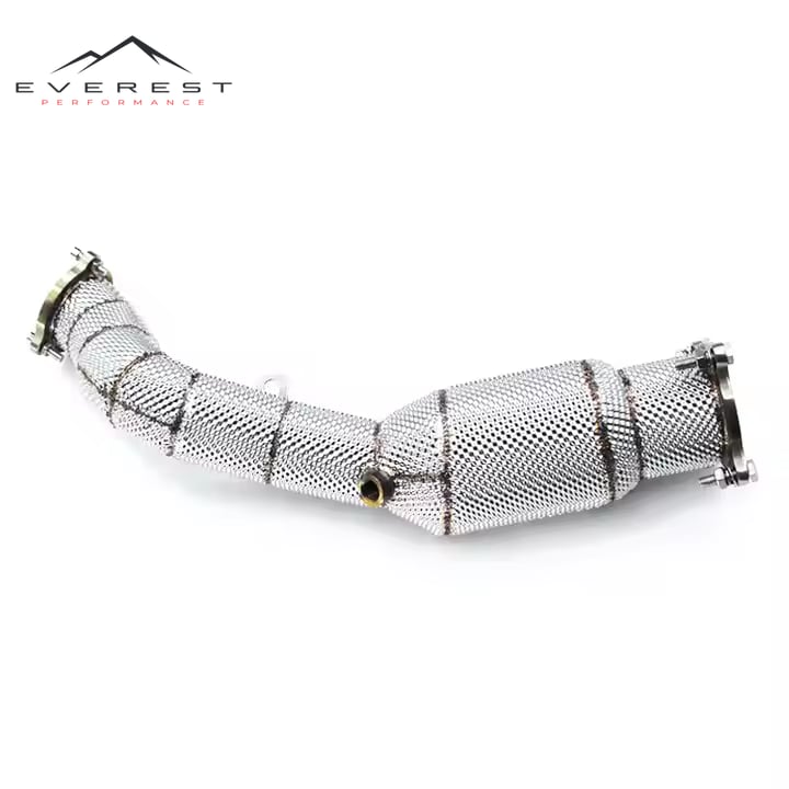 Stainless Steel Exhaust Pipes with Heat Shield for Audi A4L 2.0T 2020-2022 Downpipe Exhaust System Tuning Racing Car Exhaust
