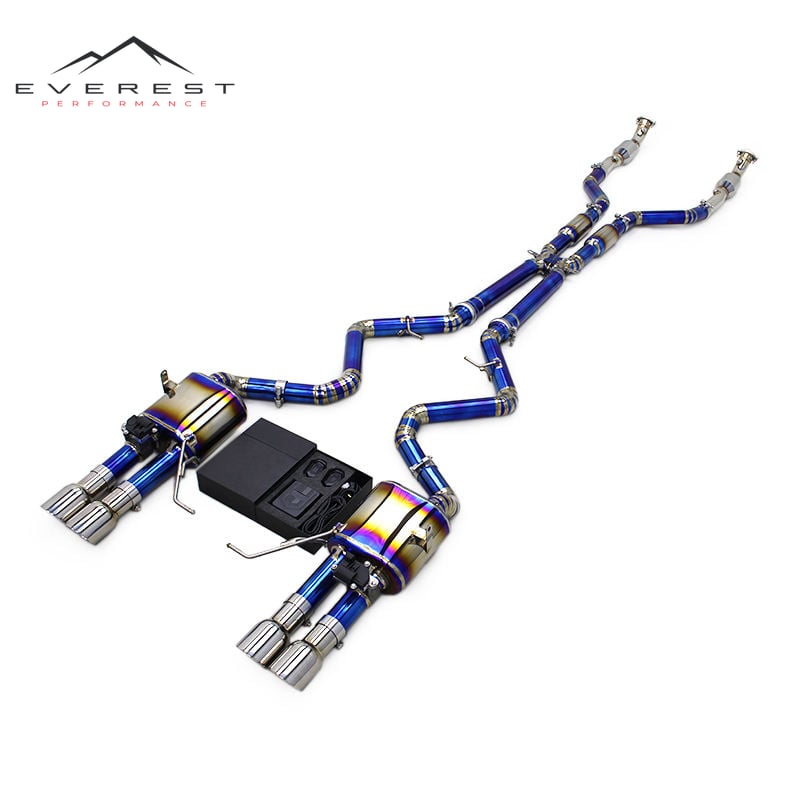 Titanium Catback for BMW M3 E90/E92/E93 4.0L (2008-2013) Single Midpipe With Catalyst Front Pipe