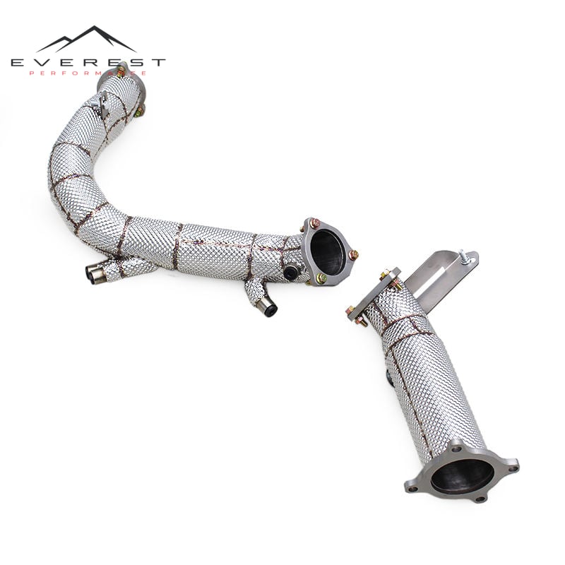 Race Exhaust Downpipe Front Pipes for Audi A5 2.0T 8W 2021-2023 Direct Plug Exhaust Straight-through Downpipe with OPF