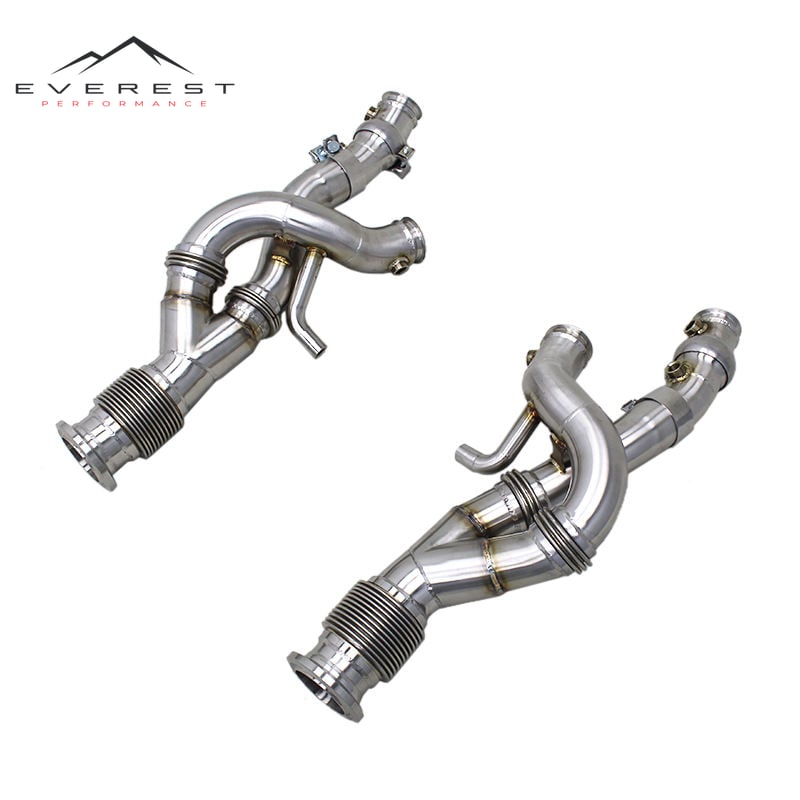 SS304 Exhaust Manifold for Lamborghini Revuelto V12 6.5L 2023-2025 High Performance Straight Through Performance Front Pipe