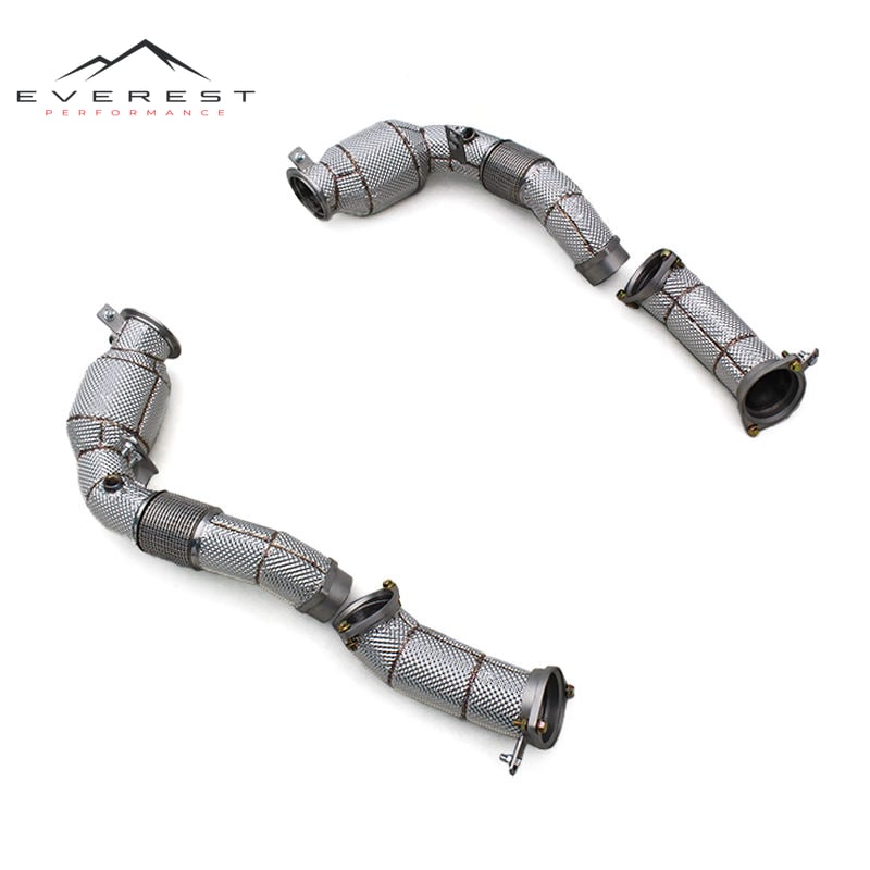 Downpipe with Catalyst for BMW X5 M60i 4.4TT 2024 Stainless Steel Exhaust Pipe Car Exhaust System