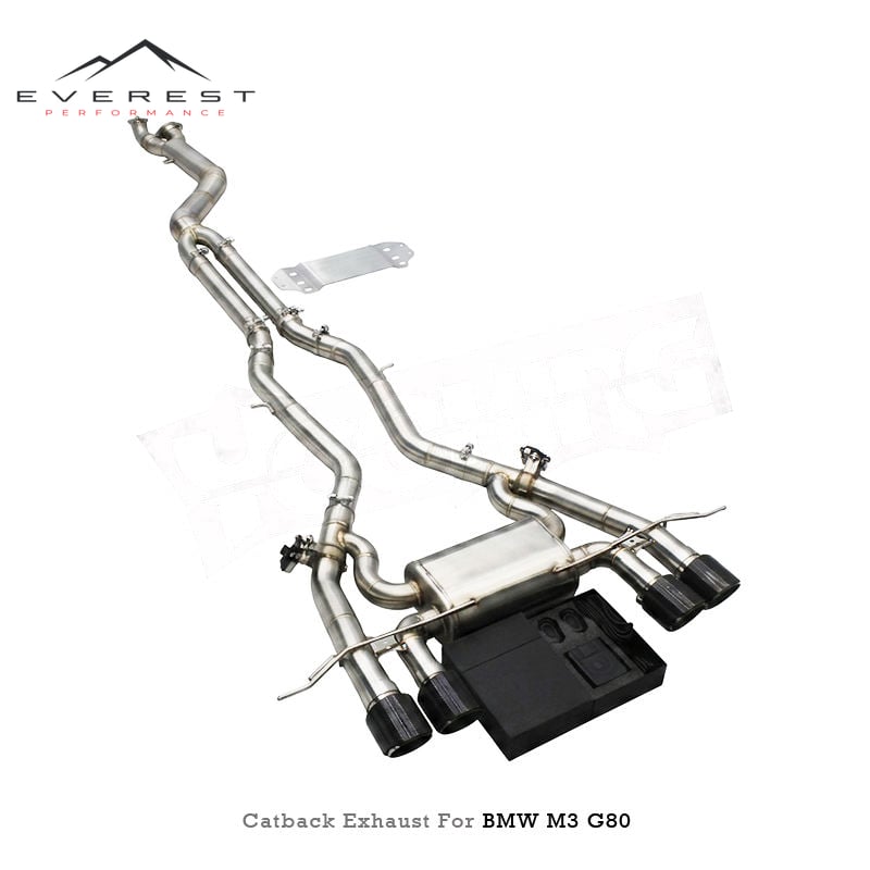 101MM Catback Exhaust System for BMW M3/M4 G80/G82 3.0T 2021-2026 Stainless Steel Pipes Muffler Valvetronic