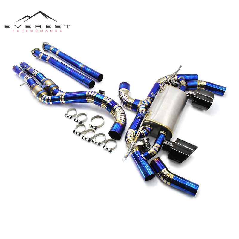 For AUDI TTRS RS3 8J/8S 2.5T 2009-2022 Titanium Catback Exhaust Racing Car Exhaust System Exhaust Control Valve