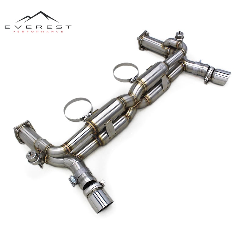 Valved Sport Muffler Exhaust System for Porsche 911 997/997.1 Turbo 3.6L 2004-2012 Valve Control Catback