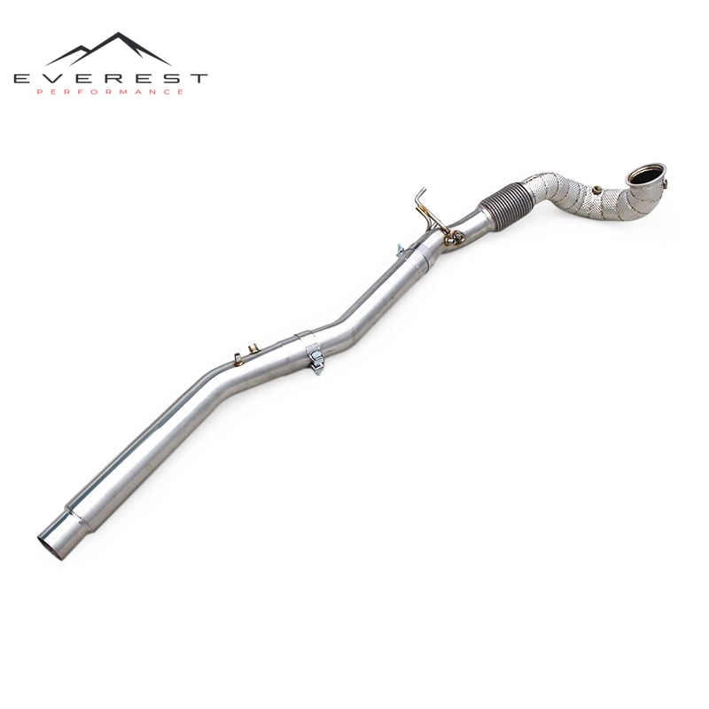 Heat Shield Exhaust Pipe for Audi S3 8Y 2.0T 2020+ With OPF Straight-through Downpipe Exhaust System