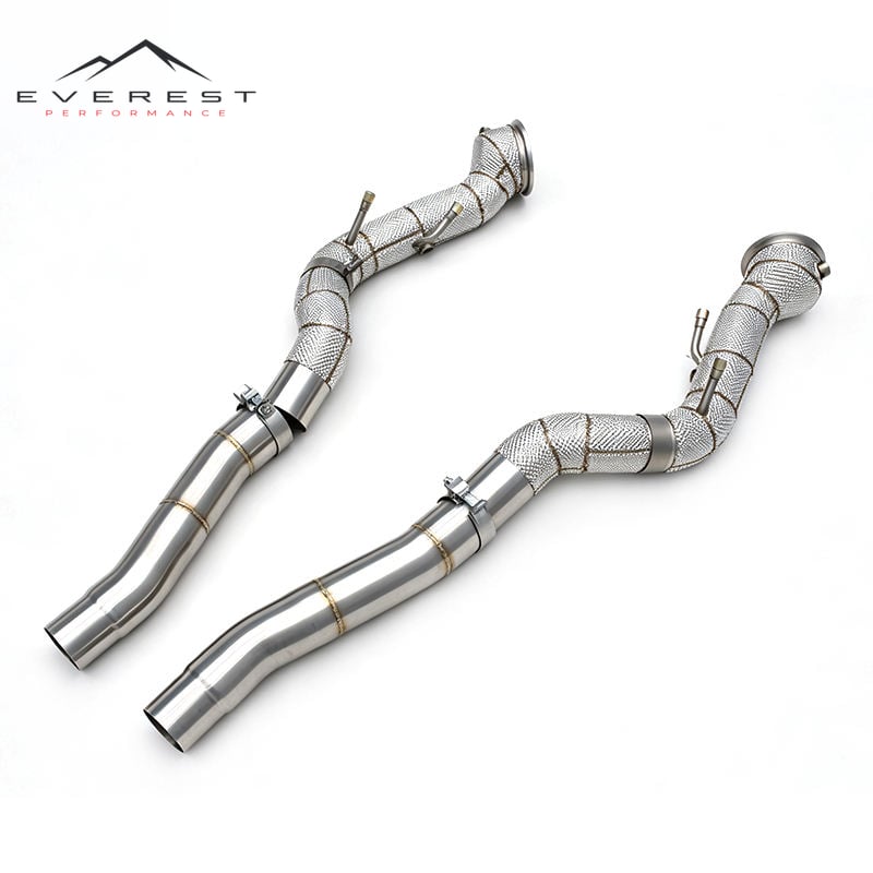 Stainless Steel Exhaust Downpipe for Ferrari 12Cilindri F140 HD V12 6.5L 2024+ Racing Car Exhaust Free Flow Pipe with OPF