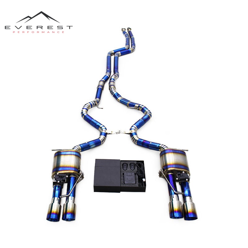 Race High Performance Catback for BMW 335/335i E90/E92/E93 N54 N55 3.0T 2007-2015 Titanium Muffler Exhaust Pipe With Tips