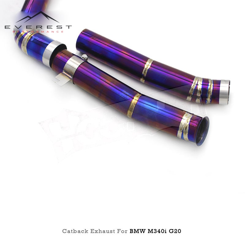 Racing Valvetronic Titanium 1.2mm Blue Brunt Catback Exhaust for M340i/M340/M440i/M440/M240i G20/G22/G42 3.0T 2019-2026