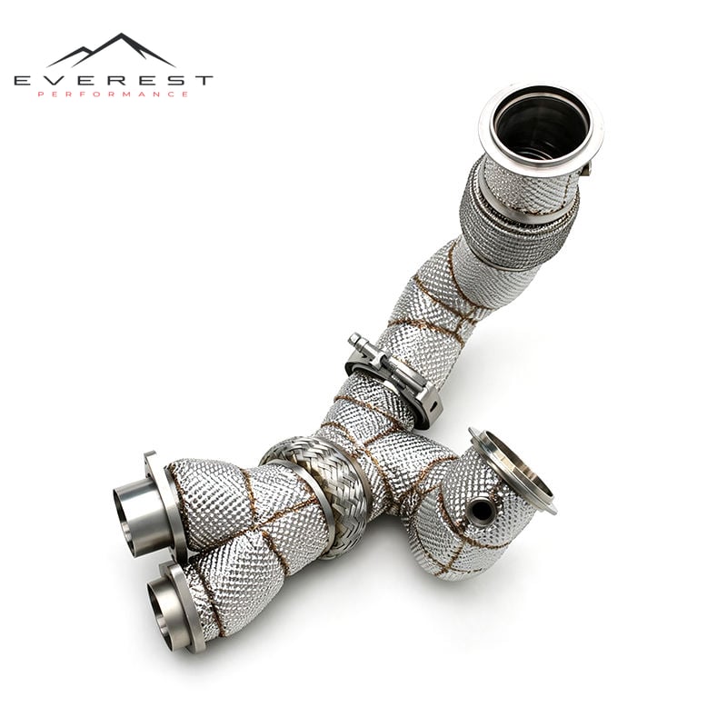 Stainless Steel Exhaust Pipes for BMW M3/M4 F80/F82/F83 S55 3.0T 2014-2019 Straight Through Downpipe