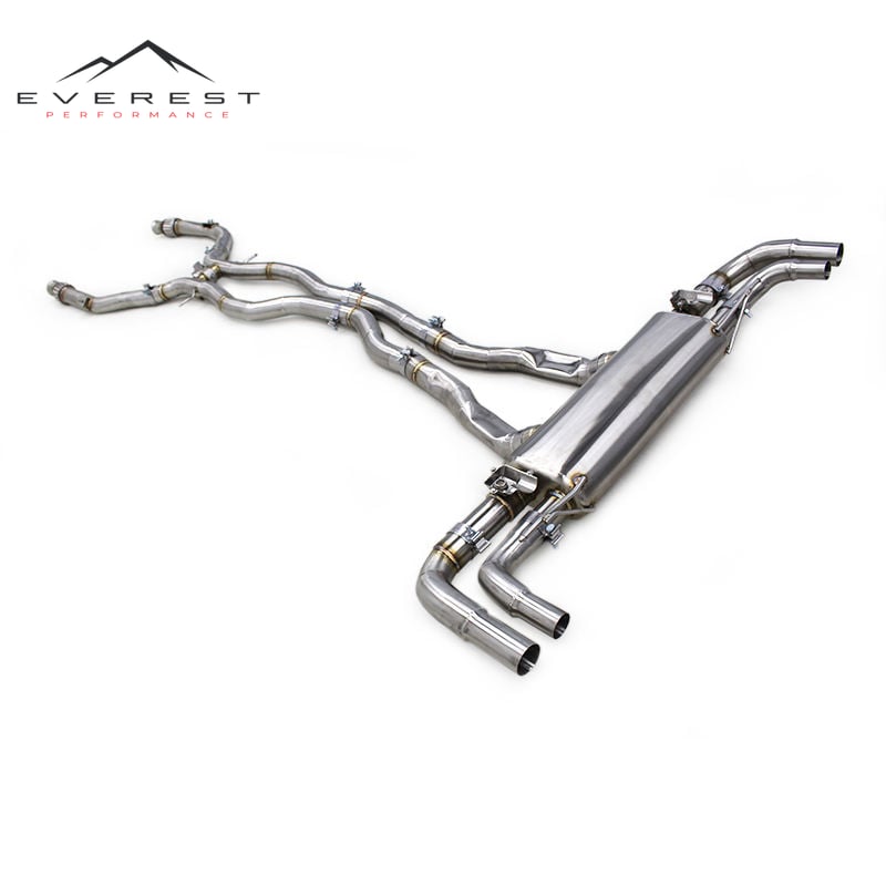 Catback Exhaust Exhauster for Mercedes-Benz GLE63 AMG W166 4.0T 5.5T 2015-2022 SUS304 Pipe Muffler Valve Exhaust System