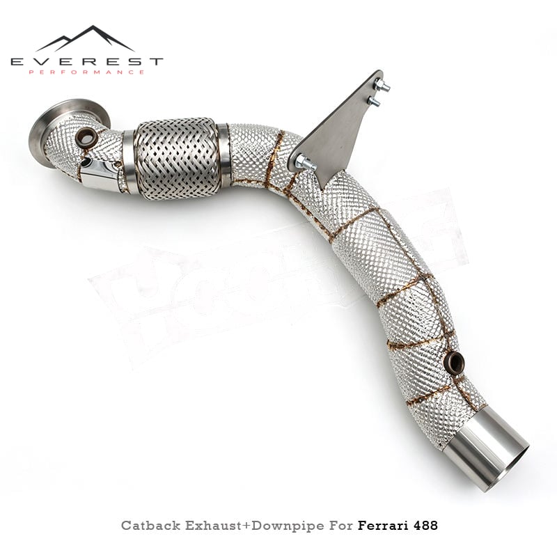 Stainless Steel High Quality Catback Exhaust System for Ferrari 488 V8 3.9T 2015-2019 Direct Exhaust Muffler Free Flow Pipe