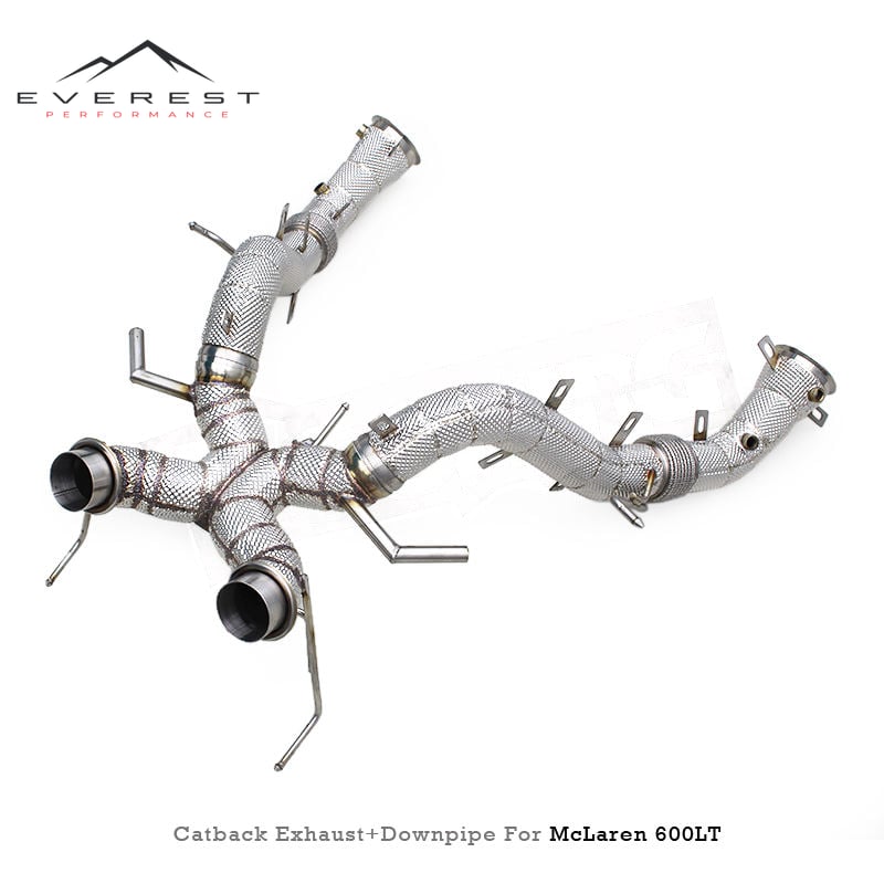 Racing Track Exhaust With No Valve for Mclaren 600LT Spider/Coupe 3.8T 2018-2020 Stainless Steel 304 Car Exhaust Catback System