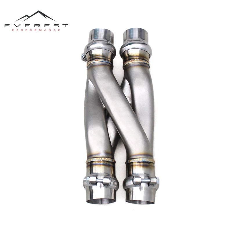 SUS304 Universal Exhaust Pipe Style Z-Pipe for All Car Models Performance Super Car Newest Exhaust Z Pipe with Matte Surface